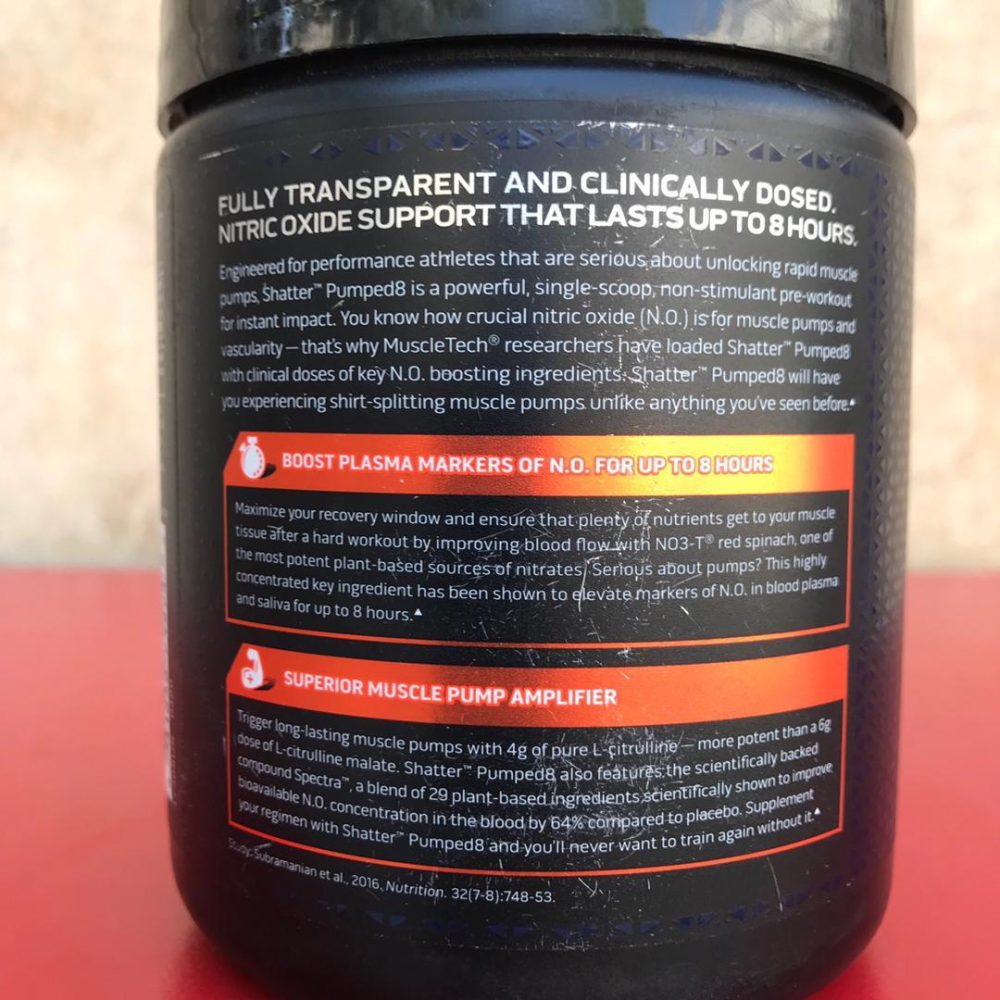 پمپ شاتر 8 ماسل تک Muscletech Shatter Preworkout Pumped 8 - Image 6
