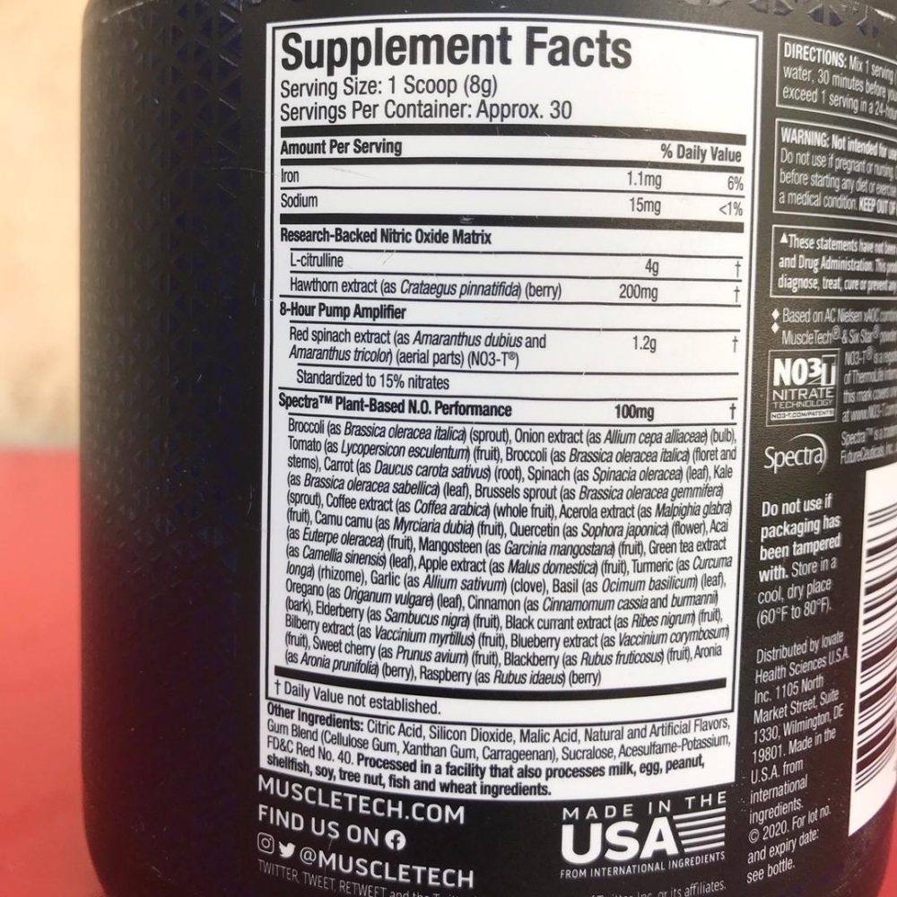 پمپ شاتر 8 ماسل تک Muscletech Shatter Preworkout Pumped 8 - Image 7