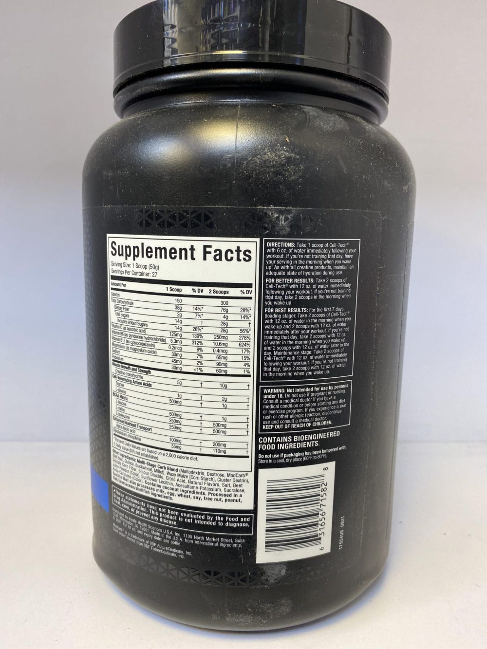 کراتین ترکیبی ماسل تک 1300 گرمی MUSCLETECH CELL TECH CREATINE - Image 3