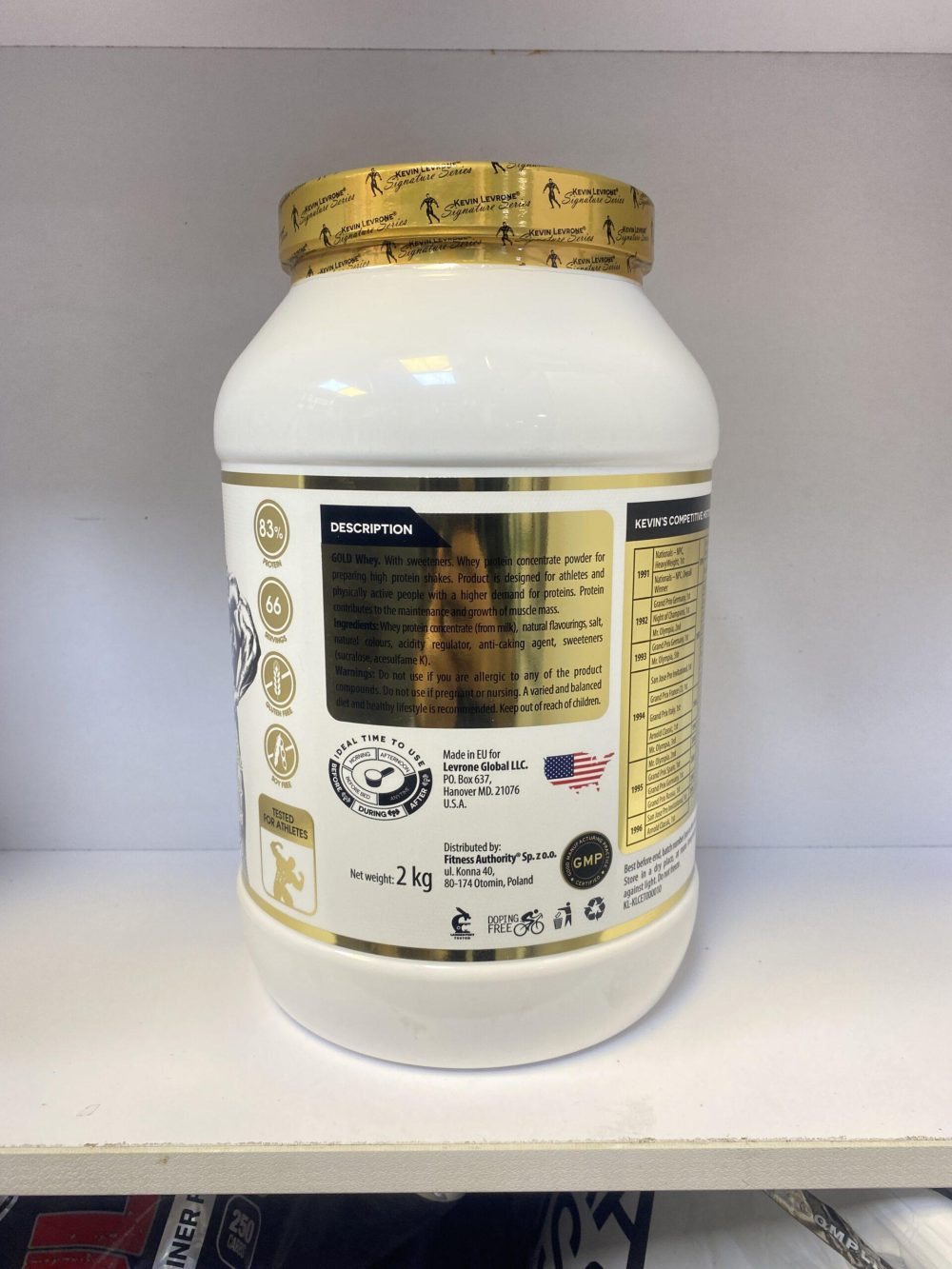 پروتئین وی گلد کوین لورون protein whey gold kevin levrone - Image 2