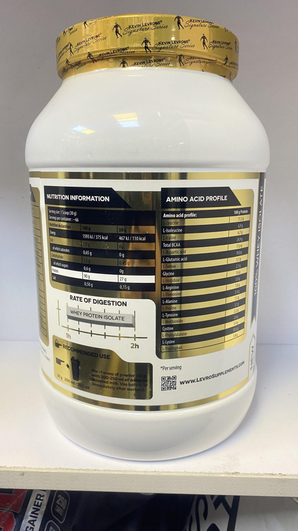 پروتئین وی ایزوله گلد کوین لورون gold iso whey kevin levrone - Image 3