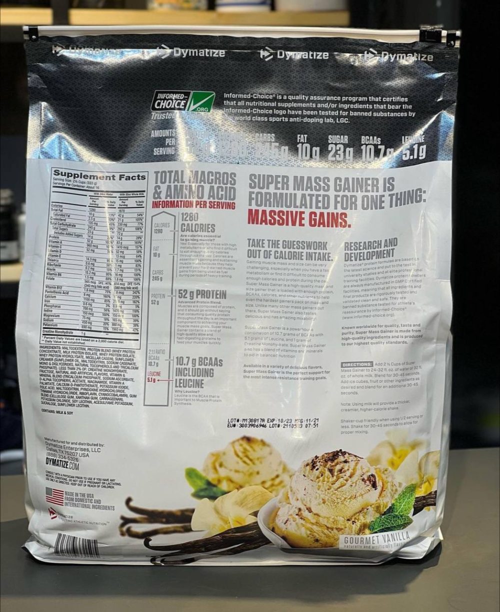 مس گینر دایماتیز Dymatize Super Mass Gainer - Image 2