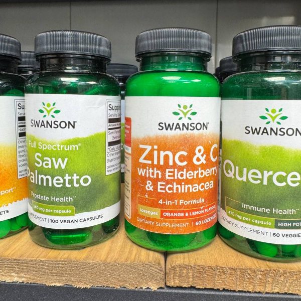 زینک و ویتامین سی سوانسون SWANSON Zink & C With Elderberry & Echinacea